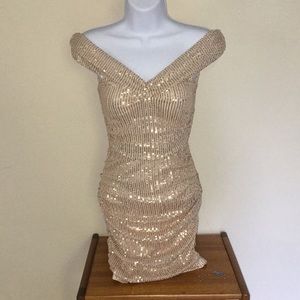 Lucy in the Sky sequined mini dress NWOT